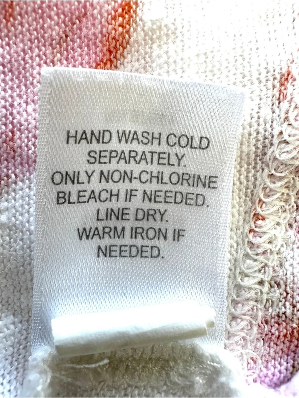 J. Jill Floral Short Sleeve Tee - White, Pink, Green, Relaxed Fit, Linen Knit - Picture 8 of 8